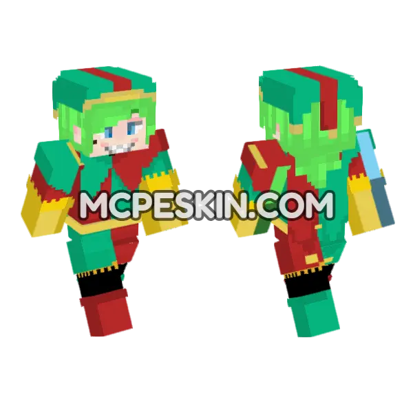 Joker 13 Cards Minecraft Bedrock skin, front and back