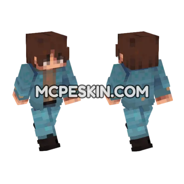 Jonathan Season 4 Minecraft Bedrock skin, front and back