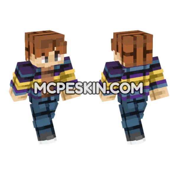 Jonathan Season 5 Minecraft Bedrock skin, front and back