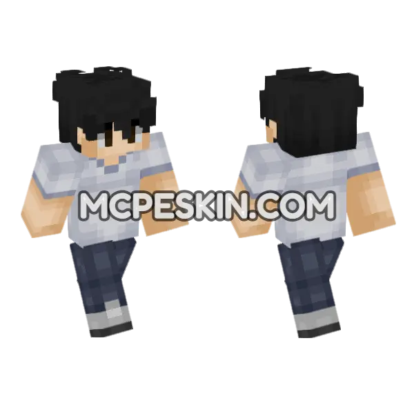 Just Bob PNG Minecraft Bedrock skin, front and back