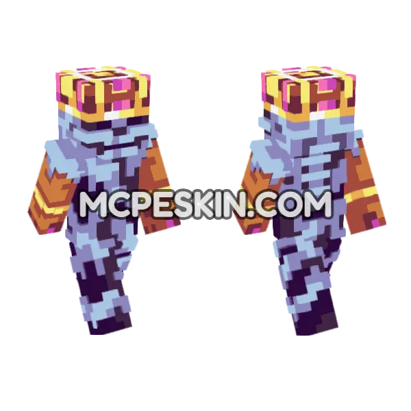 Justice Skin Minecraft Bedrock skin, front and back
