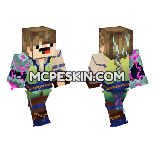 Jv C Obstinado Arkanya Minecraft Bedrock skin, front and back