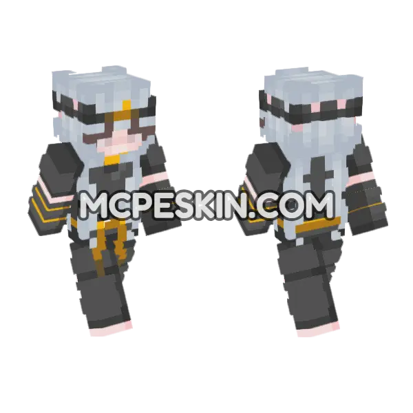 Kage Skin Minecraft Bedrock skin, front and back