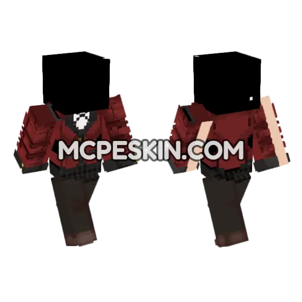 Kakegurui Uniform Base Minecraft Bedrock skin, front and back