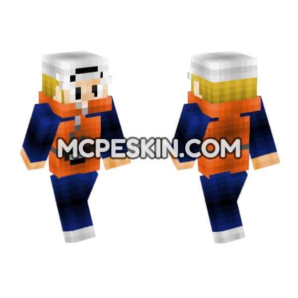 Kaku Water 7 Minecraft Bedrock skin, front and back