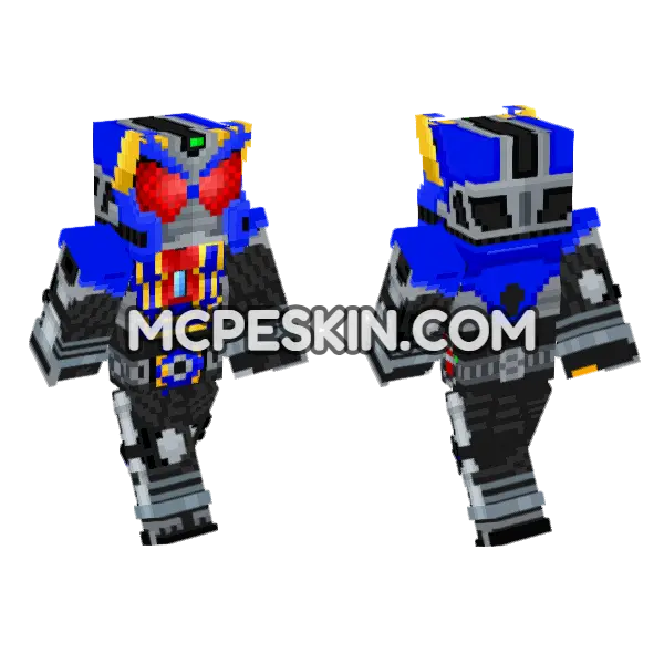 Kamen Rider Gattack Hyper Form, front and back