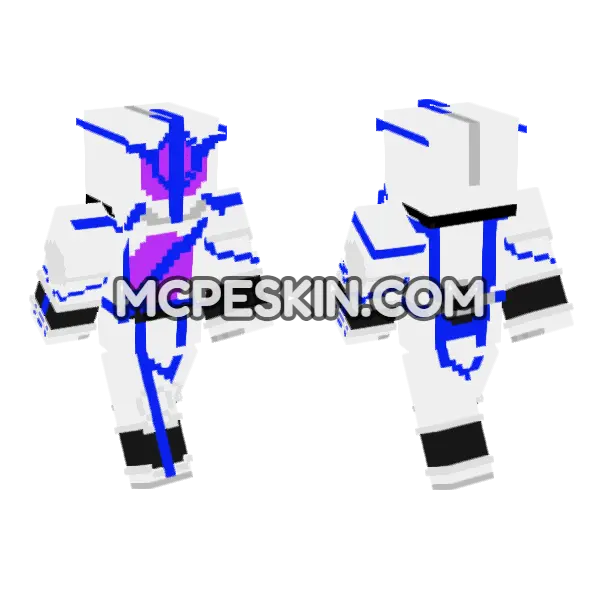 Kamen Rider Psyga Minecraft Bedrock skin, front and back