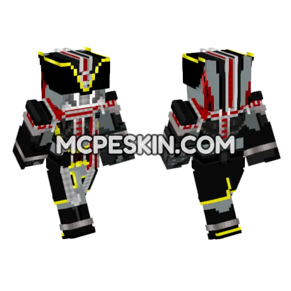 Kamen Rider Yuuki Hijack Form, front and back