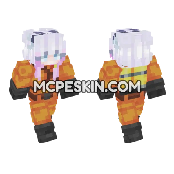 Kanna Minecraft Bedrock skin, front and back