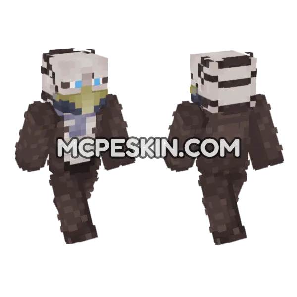 Karasu Skin Minecraft Bedrock skin, front and back