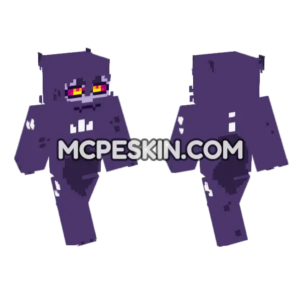 Karnage Hindsight Minecraft Bedrock skin, front and back