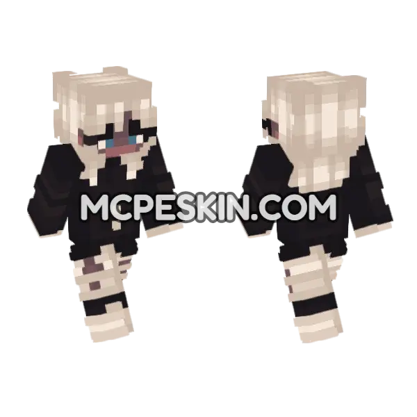 Kate Minecraft Bedrock skin, front and back