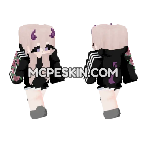 Kathy02 Minecraft Bedrock skin, front and back