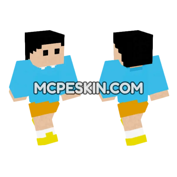 Kazama Minecraft Bedrock skin, front and back