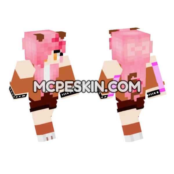 Kc Bulldog Minecraft Bedrock skin, front and back