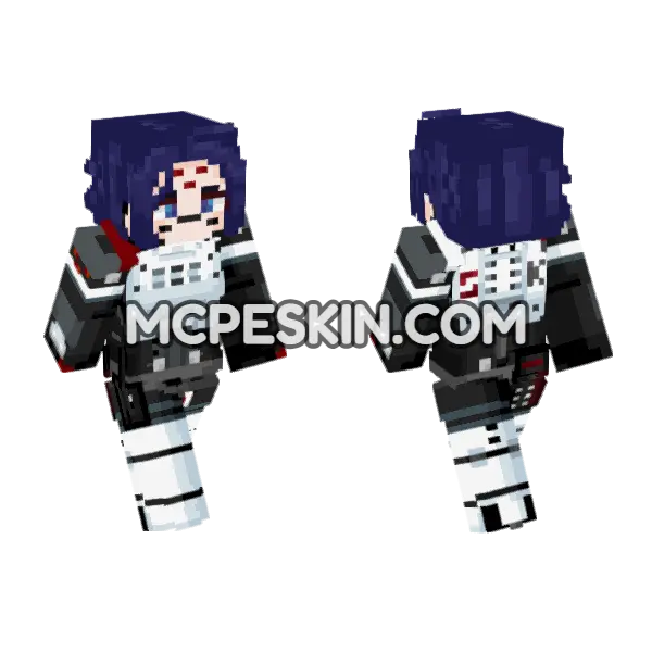 Keep An Eye On Adler Minecraft Bedrock skin, front and back