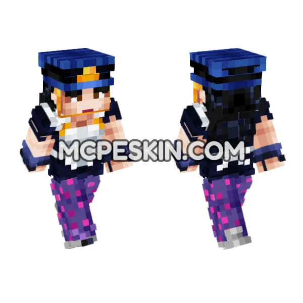 Kei Nijimura Minecraft Bedrock skin, front and back