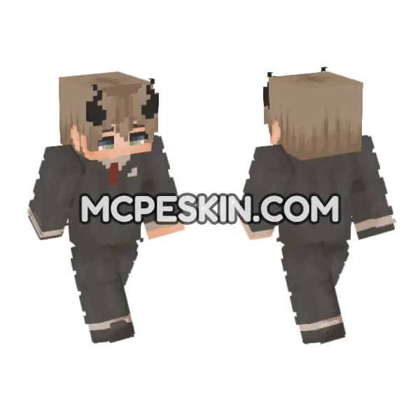 Kenny Minecraft Bedrock skin, front and back