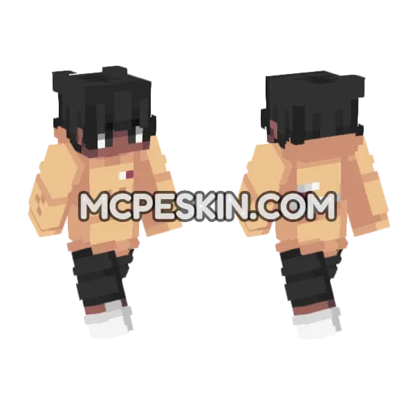 Kevin Minecraft Bedrock skin, front and back