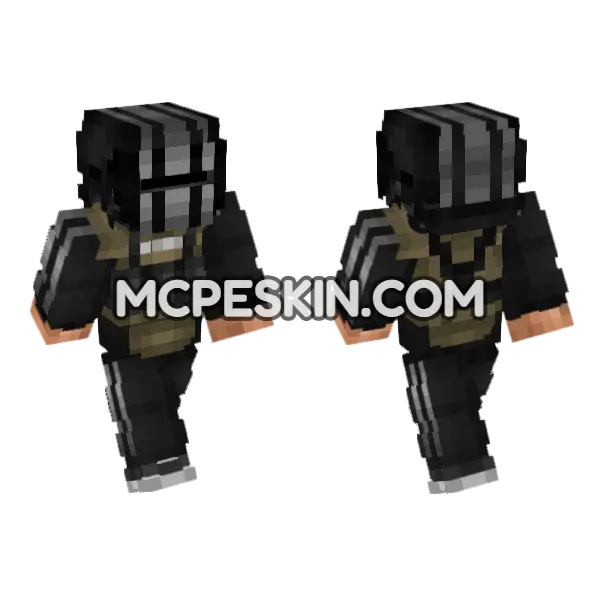 Killa Escape From Tarkov Minecraft Bedrock skin, front and back