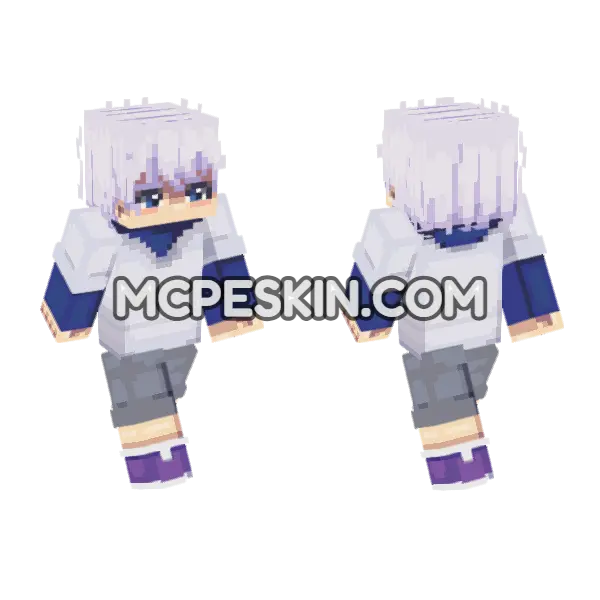 Killian School Uniform Minecraft Bedrock skin, front and back
