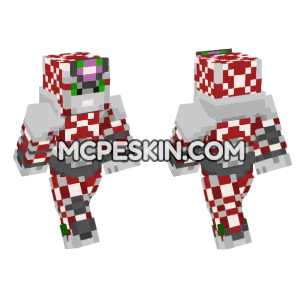 King Crimson Skin Minecraft Bedrock skin, front and back