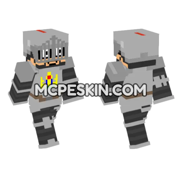 King Norg Knight Minecraft Bedrock skin, front and back