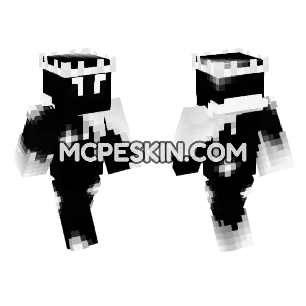 King Of The Stars Minecraft Bedrock skin, front and back