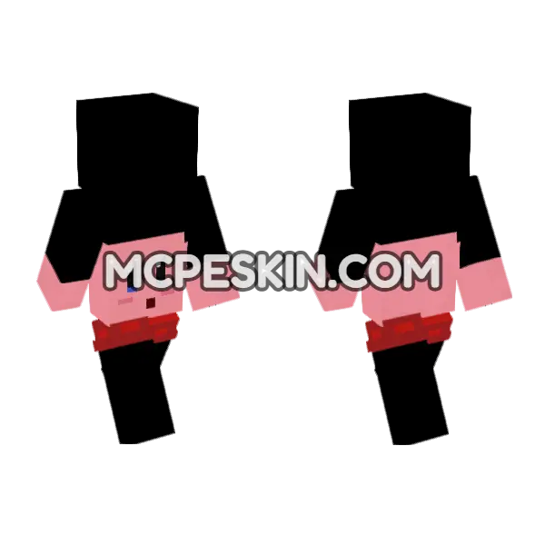 Kirby Skin Minecraft Bedrock skin, front and back