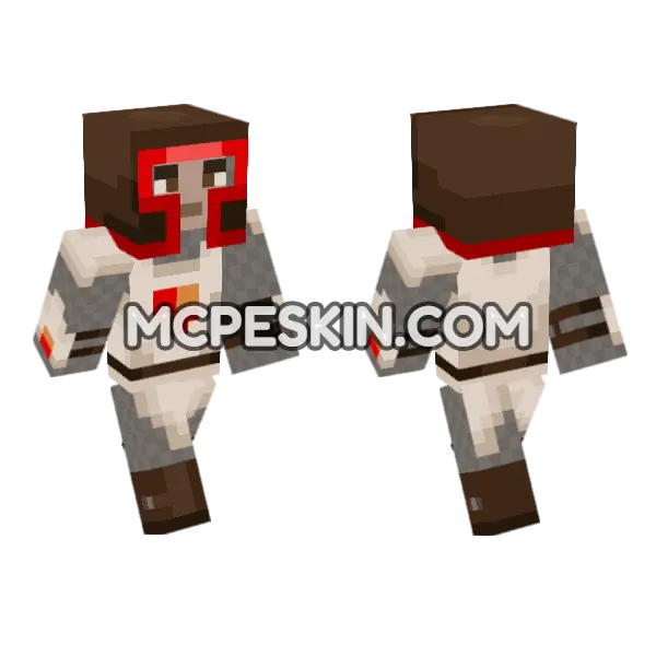 Knight 3 Minecraft Bedrock skin, front and back
