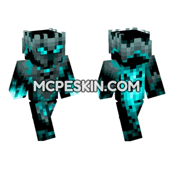 Knight Magic Minecraft Bedrock skin, front and back
