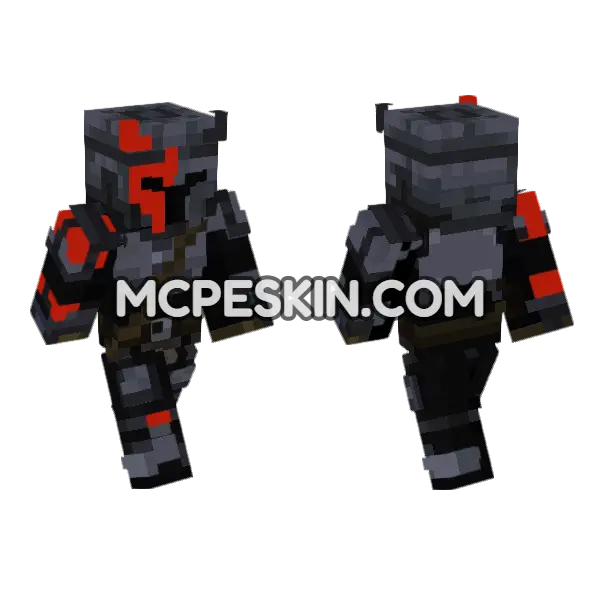 Knight Of The Drip Minecraft Bedrock skin, front and back