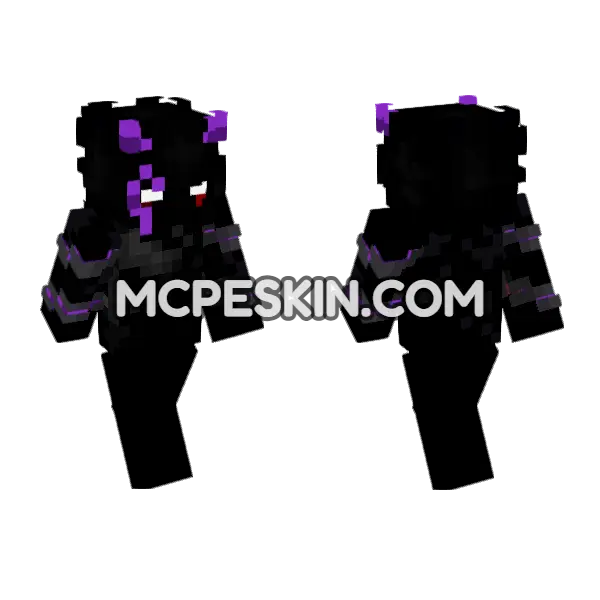 Knockout Pvp Skin 2 Minecraft Bedrock skin, front and back