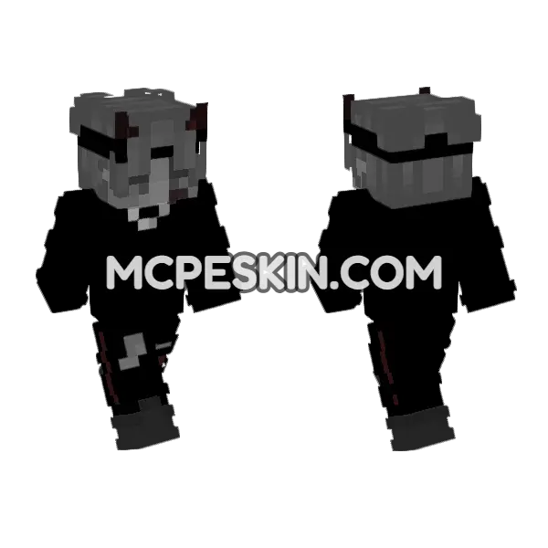 Knockout Pvp Skin 3 Minecraft Bedrock skin, front and back