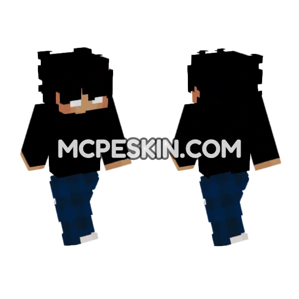Knockout Pvp Skin 5 Minecraft Bedrock skin, front and back