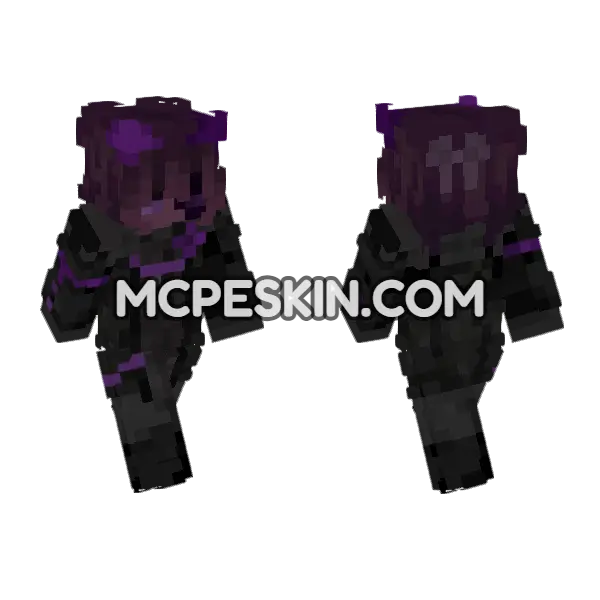 Knockout Pvp Skin 6 Minecraft Bedrock skin, front and back