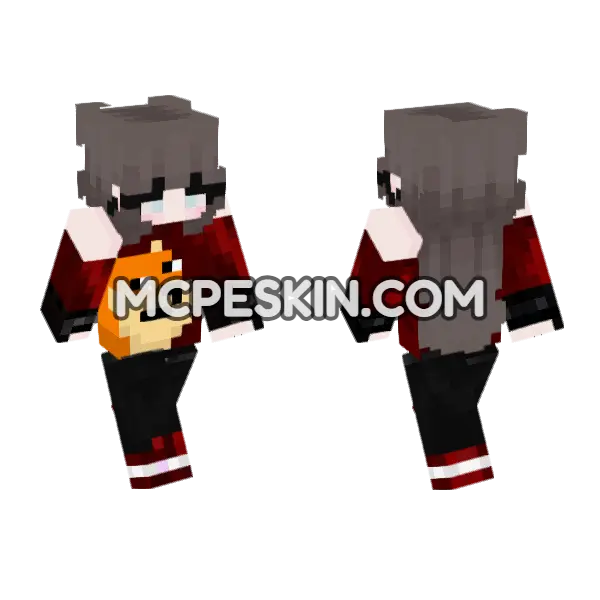 Knockout Pvp Skin 7 Minecraft Bedrock skin, front and back