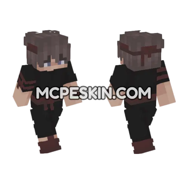 Knockout Pvp Skin 8 Minecraft Bedrock skin, front and back