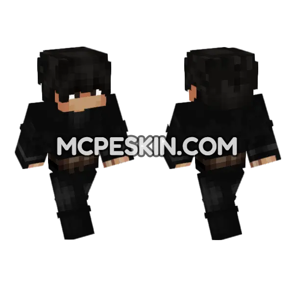 Knockout Pvp Skin Minecraft Bedrock skin, front and back