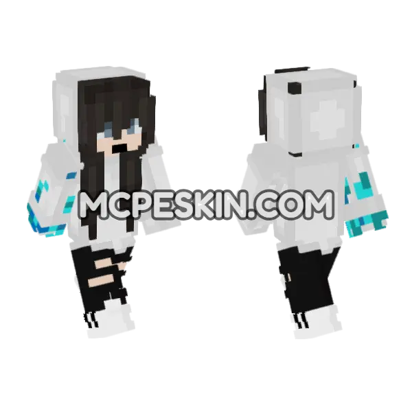 Kotory Fusion Minecraft Bedrock skin, front and back