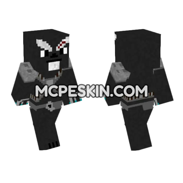 Krrsantan Skin Minecraft Bedrock skin, front and back