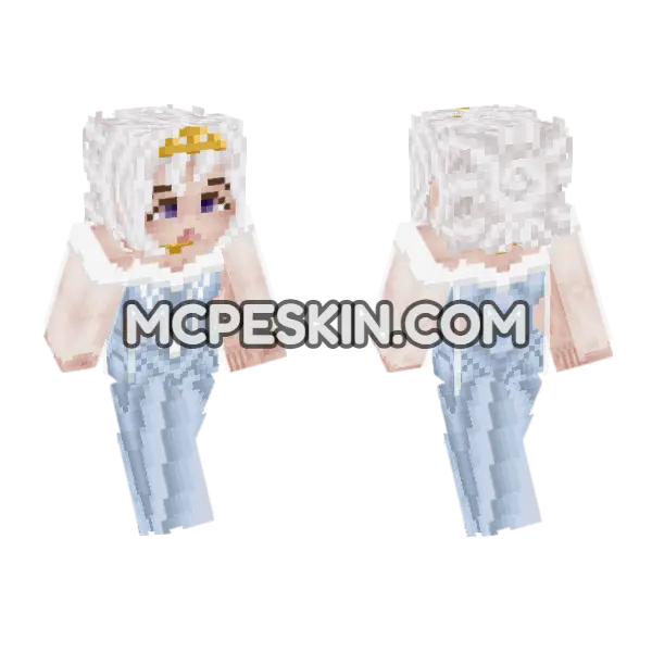 Lady Amalthea as Sleeping Beauty, front and back