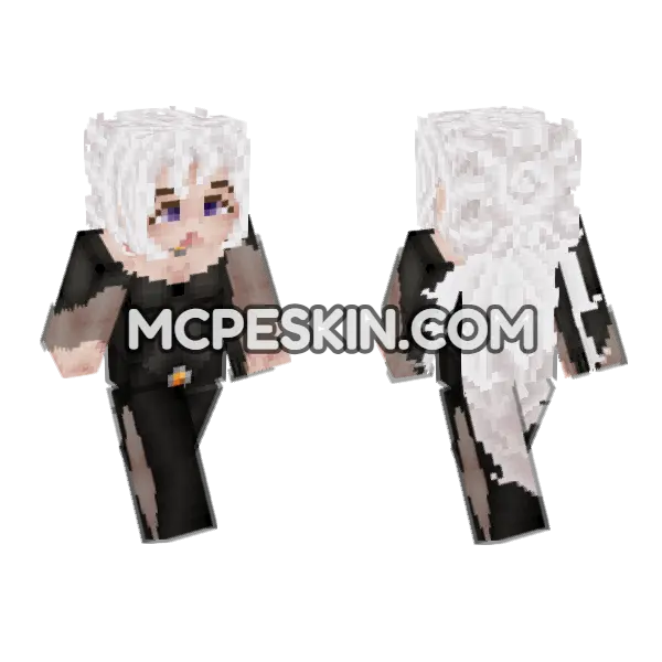 Lady Amalthea in Black, front and back