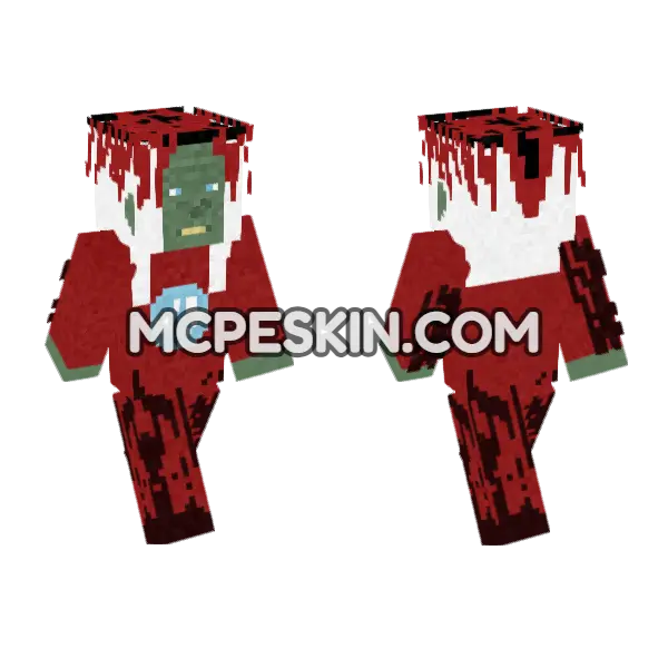Lady Misfortune Spirit Halloween Minecraft Bedrock skin, front and back