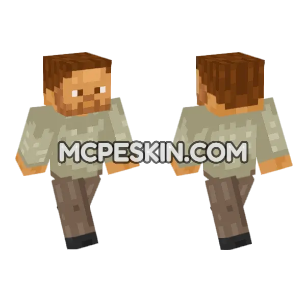 Lance Mcdaniels Casual Minecraft Bedrock skin, front and back