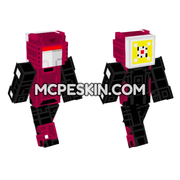Laserbeak DOTM Disguise Minecraft Bedrock skin, front and back