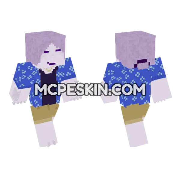 Lavender Haired Girl, front and back
