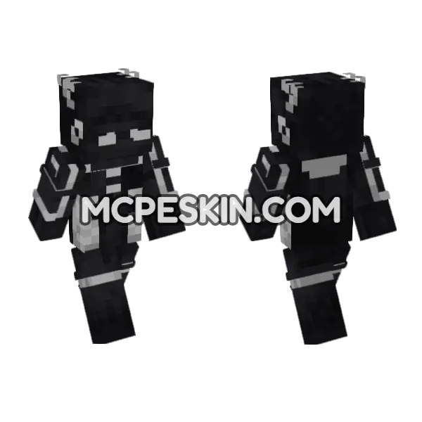Lead Skin Minecraft Bedrock skin, front and back
