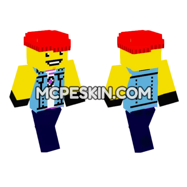 Lego Man Bobby Rossy, front and back