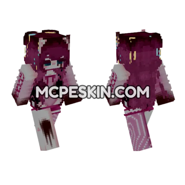 Leileilei Anime Girl, front and back